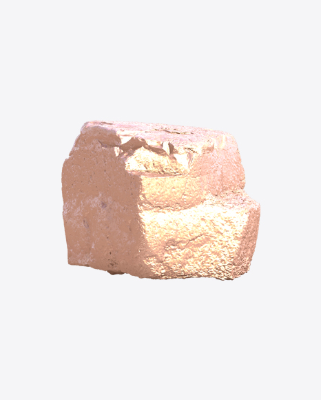 Golden Rough Rock PNG