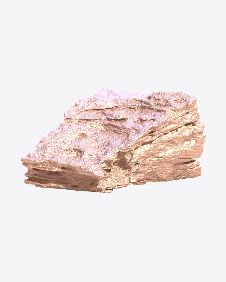 Golden Rough Rock PNG