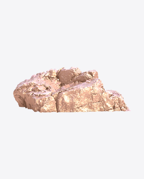 Golden Rough Rock PNG