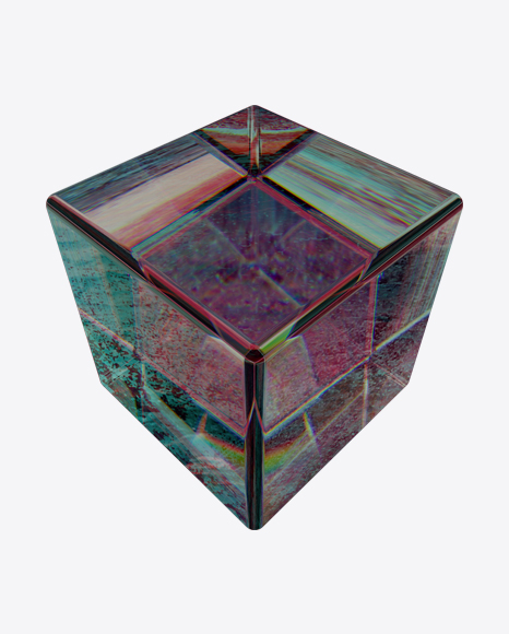 Colored Cube Object PNG
