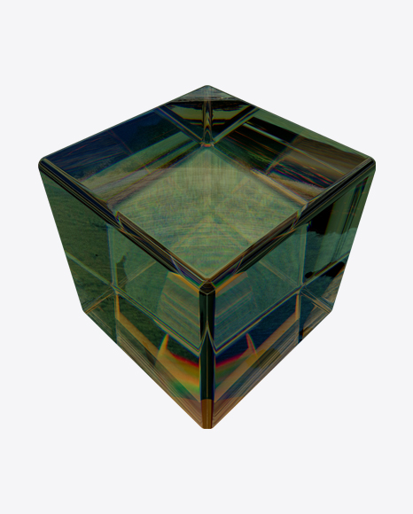 Download Dark Green Cube Object Transparent PNG on YELLOW Images