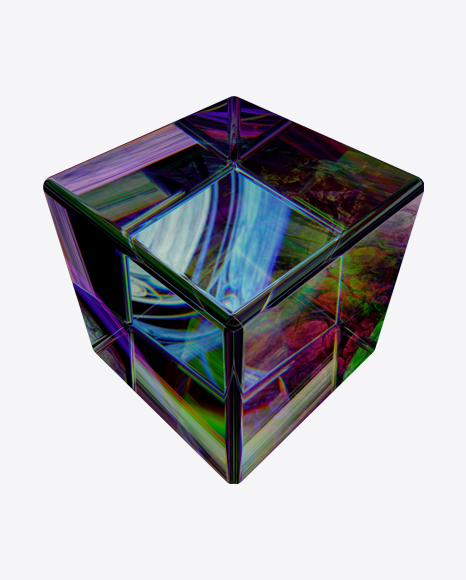 Colored Cube Object PNG
