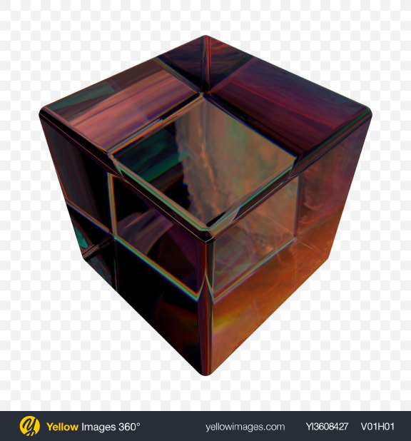 Download Dark Amber Cube Object Transparent PNG on YELLOW Images