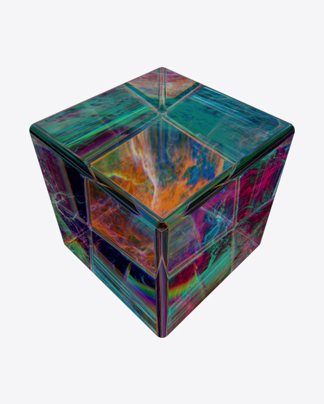 Colored Cube Object PNG