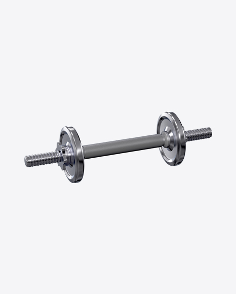 Metallic Dumbbell PNG