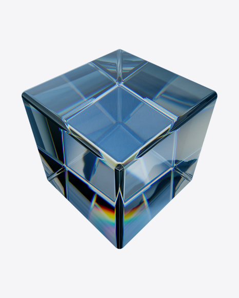 Blue Cube Object PNG