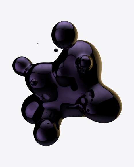 Dark Metaball Element PNG