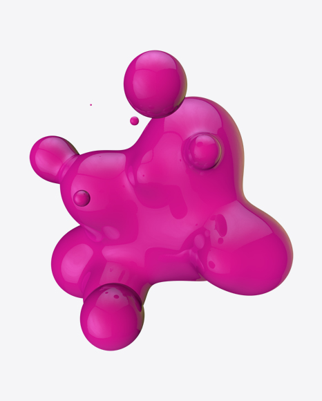 Pink Metaball Element PNG