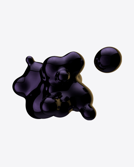 Dark Metaball Element PNG