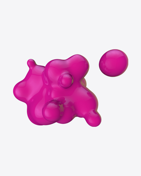 Pink Metaball Element PNG