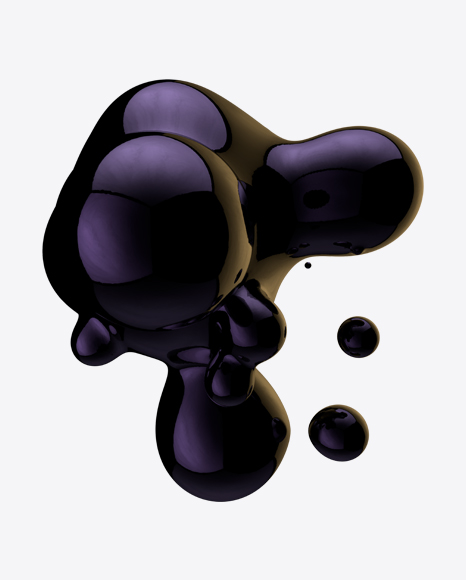 Dark Metaball Element PNG