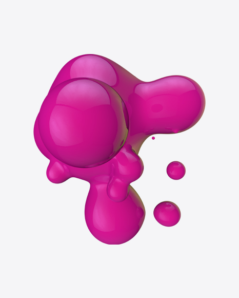 Pink Metaball Element PNG