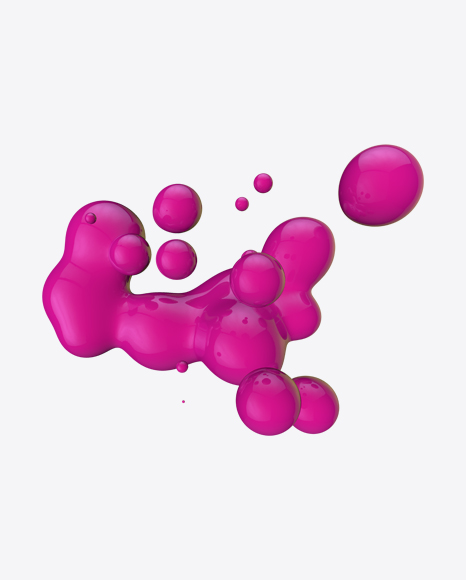 Pink Metaball Element PNG