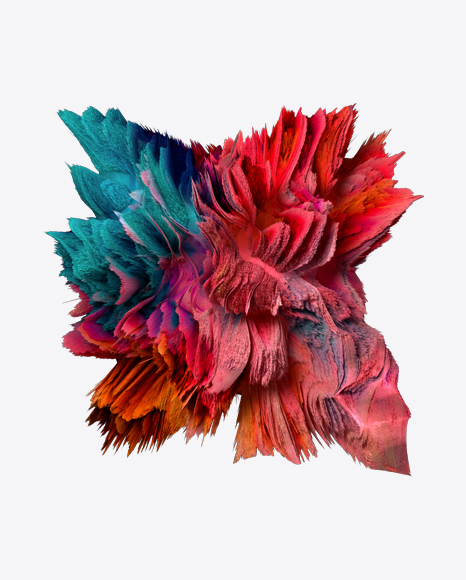 Colored Abstract Object PNG