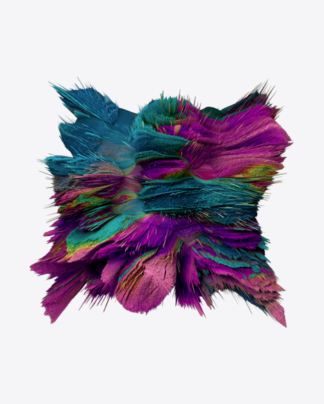 Colored Abstract Object PNG