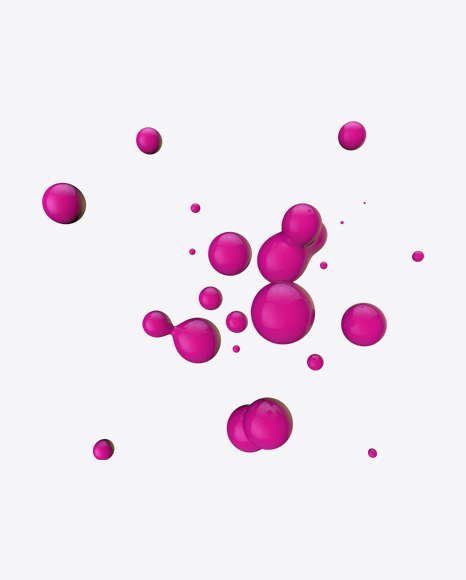 Pink Metaball Element PNG