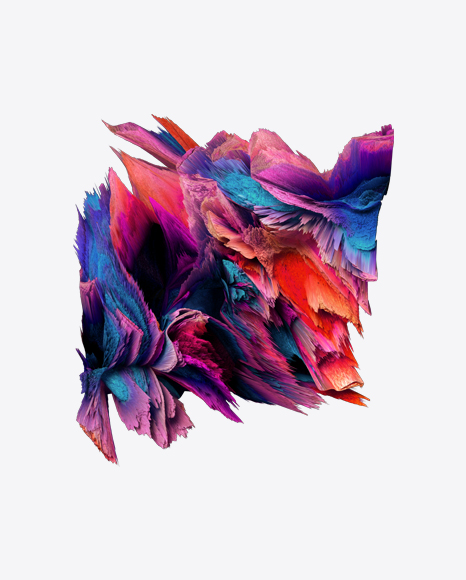 Colored Abstract Object PNG