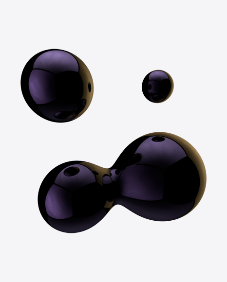 Dark Metaball Element PNG