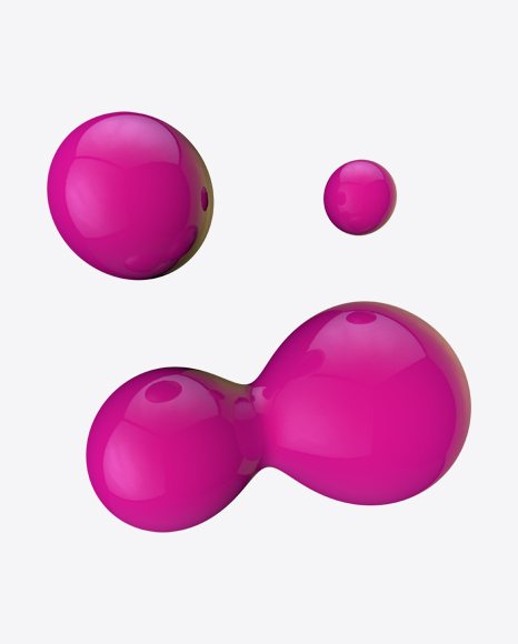 Pink Metaball Element PNG