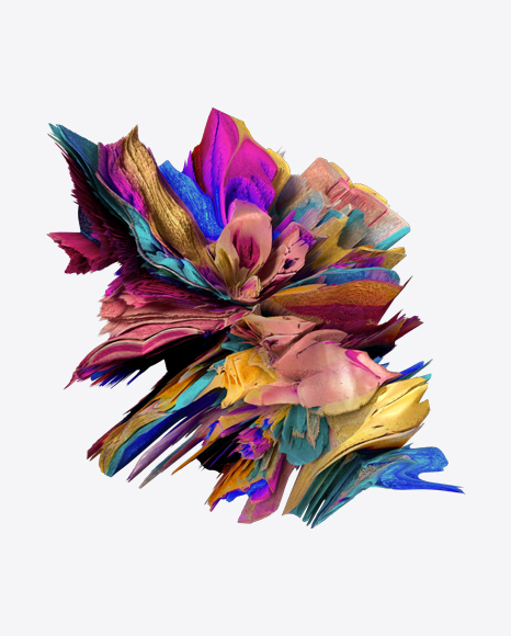 Colored Abstract Object PNG