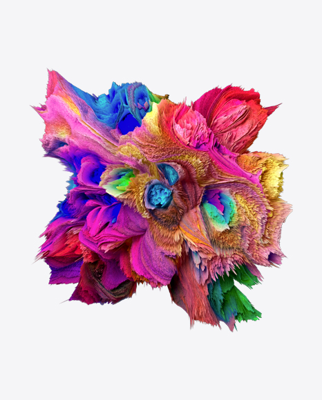 Colored Abstract Object PNG