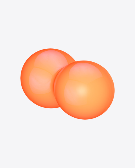 Orange Metaball Element PNG