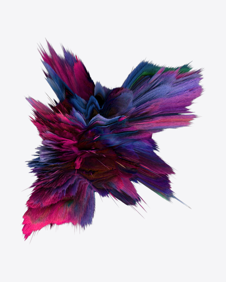 Colored Abstract Object PNG