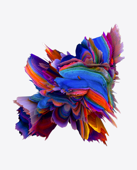 Colored Abstract Object PNG