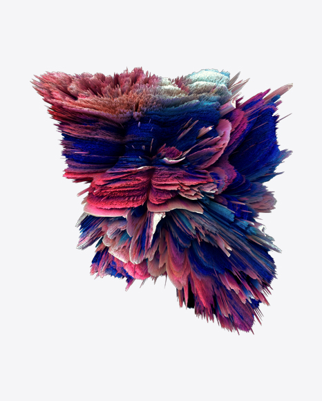 Colored Abstract Object PNG