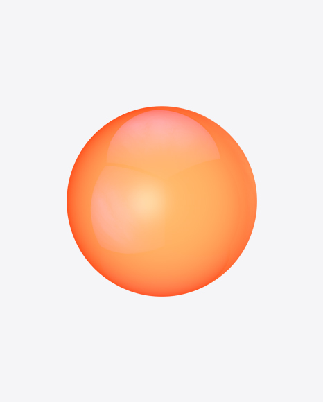Orange Metaball Element PNG
