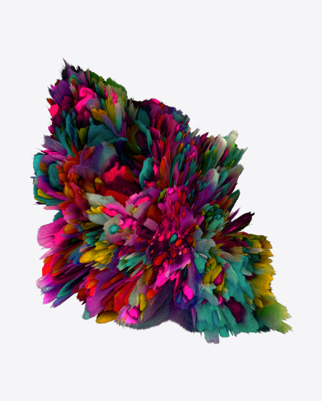Colored Abstract Object PNG