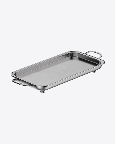 Metal Serving Tray PNG