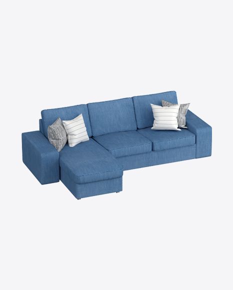 Blue Corner Sofa