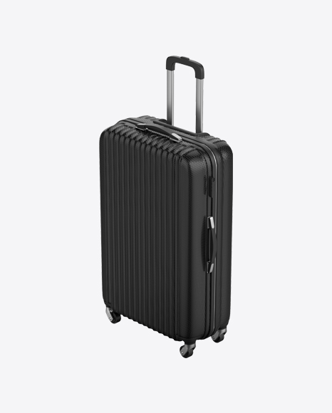 Download Black Rolling Suitcase Transparent PNG on YELLOW Images