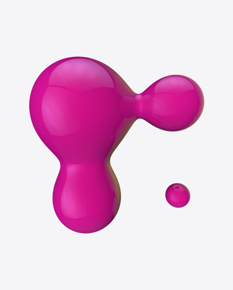 Pink Metaball Element PNG