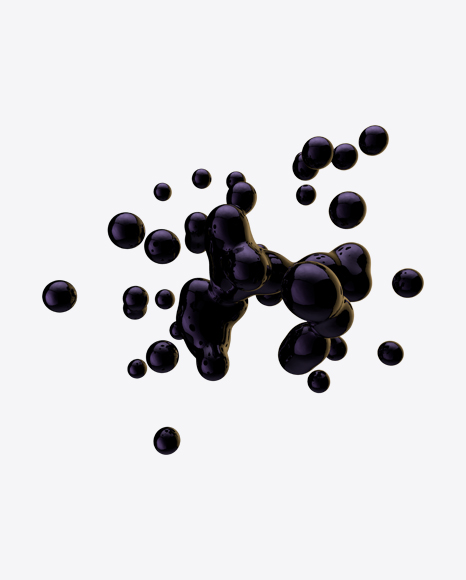 Dark Metaball Element PNG