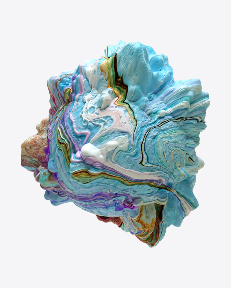 Colored Abstract Object PNG