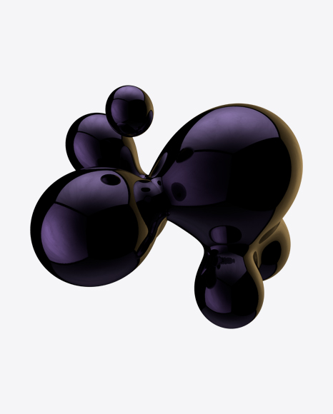 Dark Metaball Element PNG