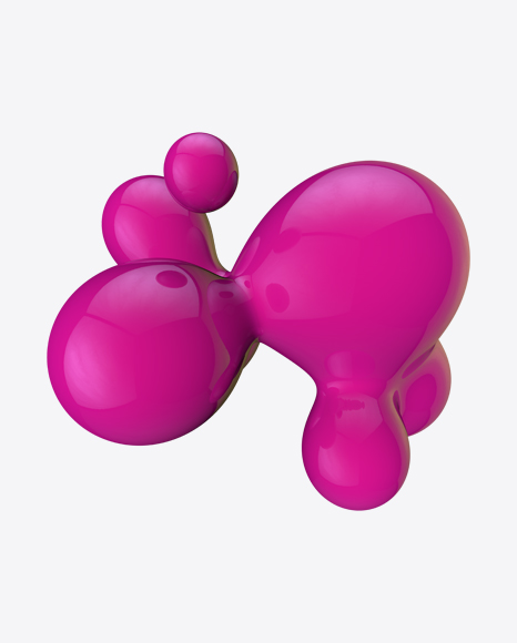 Pink Metaball Element PNG