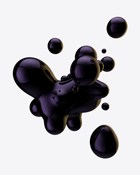Dark Metaball Element PNG