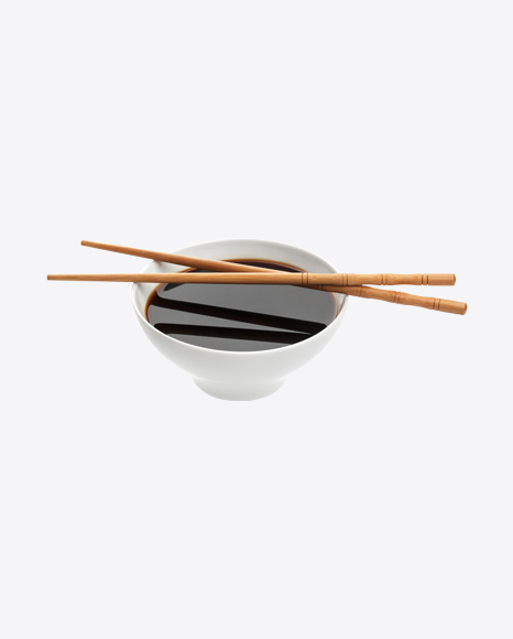 Soy Sauce with Wooden Sticks PNG
