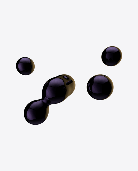 Dark Metaball Element PNG