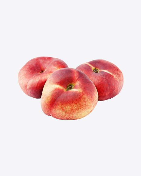Flat Peaches Set PNG