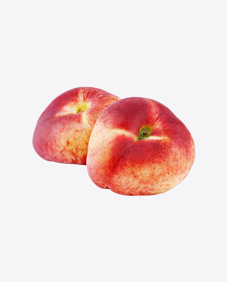 Two Flat Peaches PNG