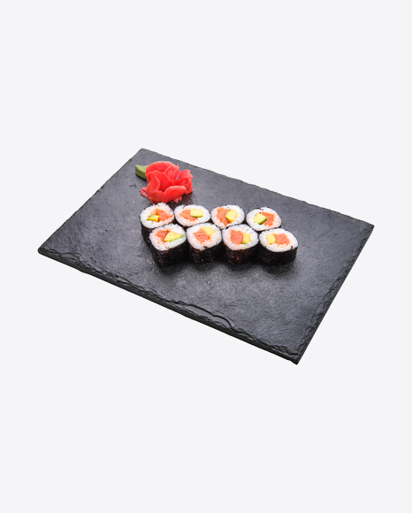 Sake Avocado Maki PNG
