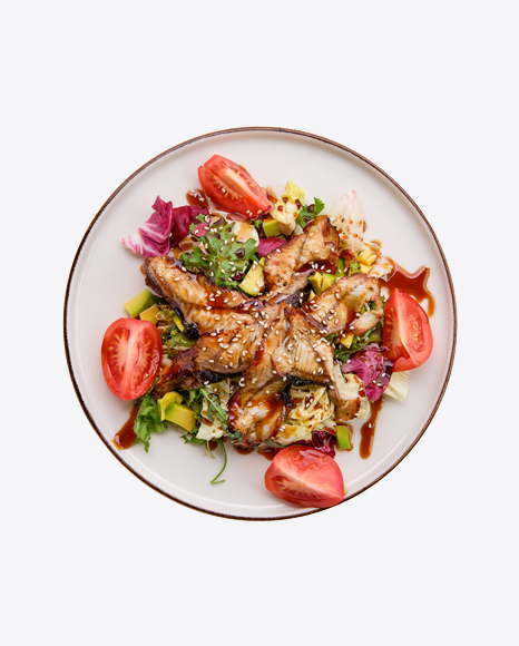 Mixed Salad with Roasted Eel PNG