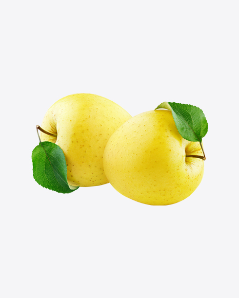 Two Yellow Apples PNG