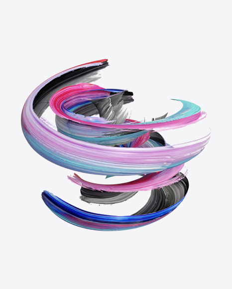 Colorfull Paint Stroke