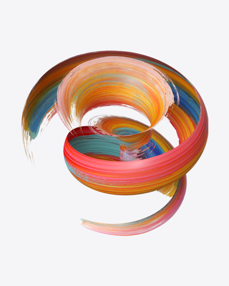 Colorful Paint Stroke