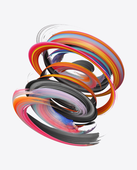 Colorful Paint Stroke
